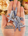 Blue Kyanite Natural Raw Rough Gemstones - By the Ounce - Size Comparison 2