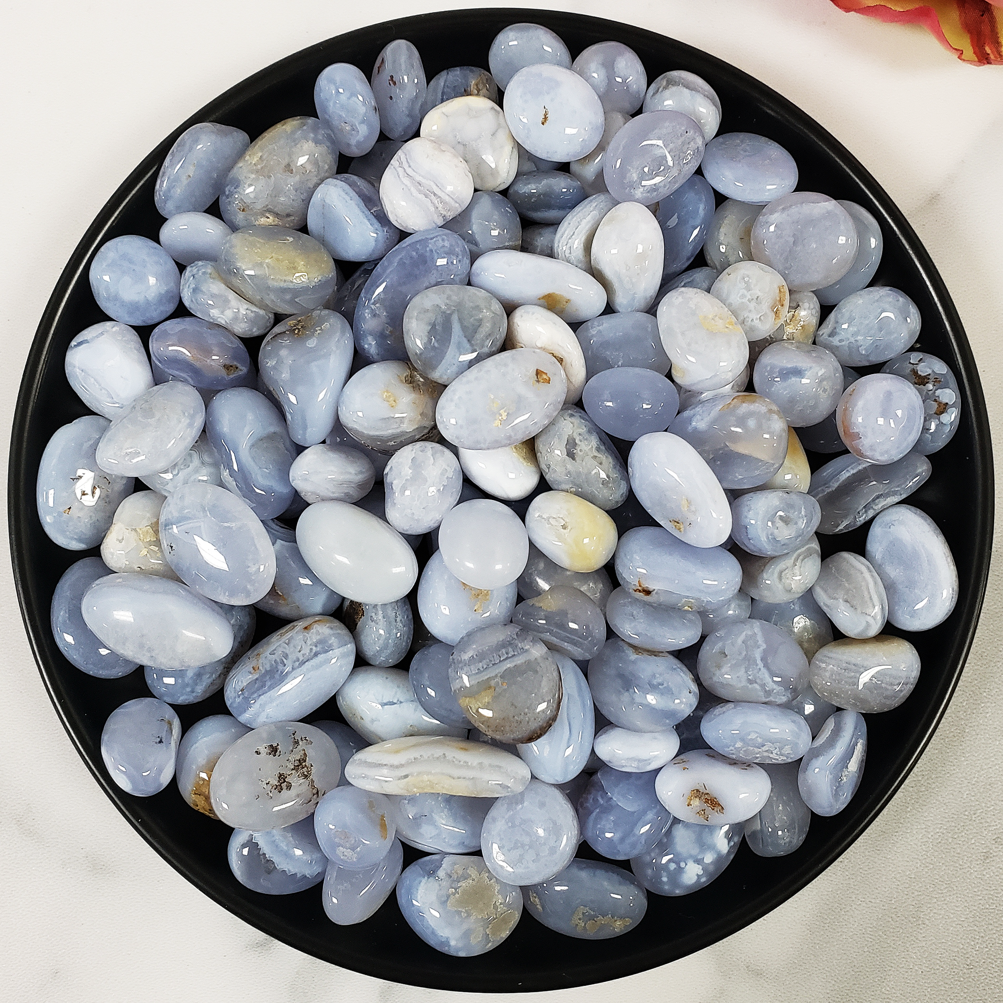 Blue Lace Agate Crystal Natural Gemstone Tumbled Stone | Multiple Sizes