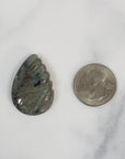 Unique 48 Carat Labradorite Cabochon Natural Gemstone Carving | Borrage - 6