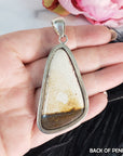 Unique Boulder Opal Natural Gemstone 925 Sterling Silver Pendant - 1