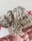 Unique Desert Rose Selenite Crystal Cluster Heat Treated Rough Mineral Formation | Bouquet - 2