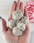 Unique Desert Rose Selenite Crystal Cluster Heat Treated Rough Mineral Formation | Bouquet - 1