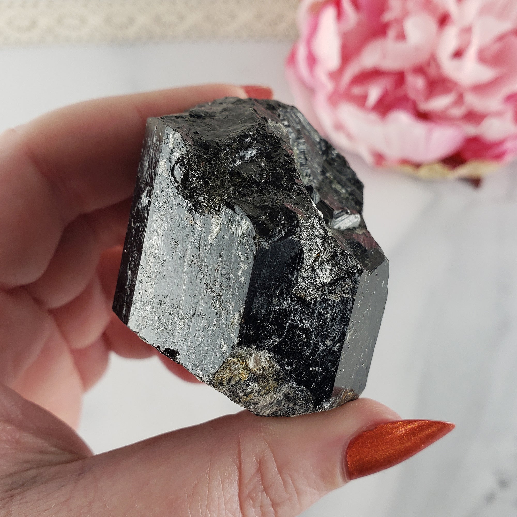 Unique Large Raw Black Tourmaline Crystal Natural Rough Gemstone | Bravado