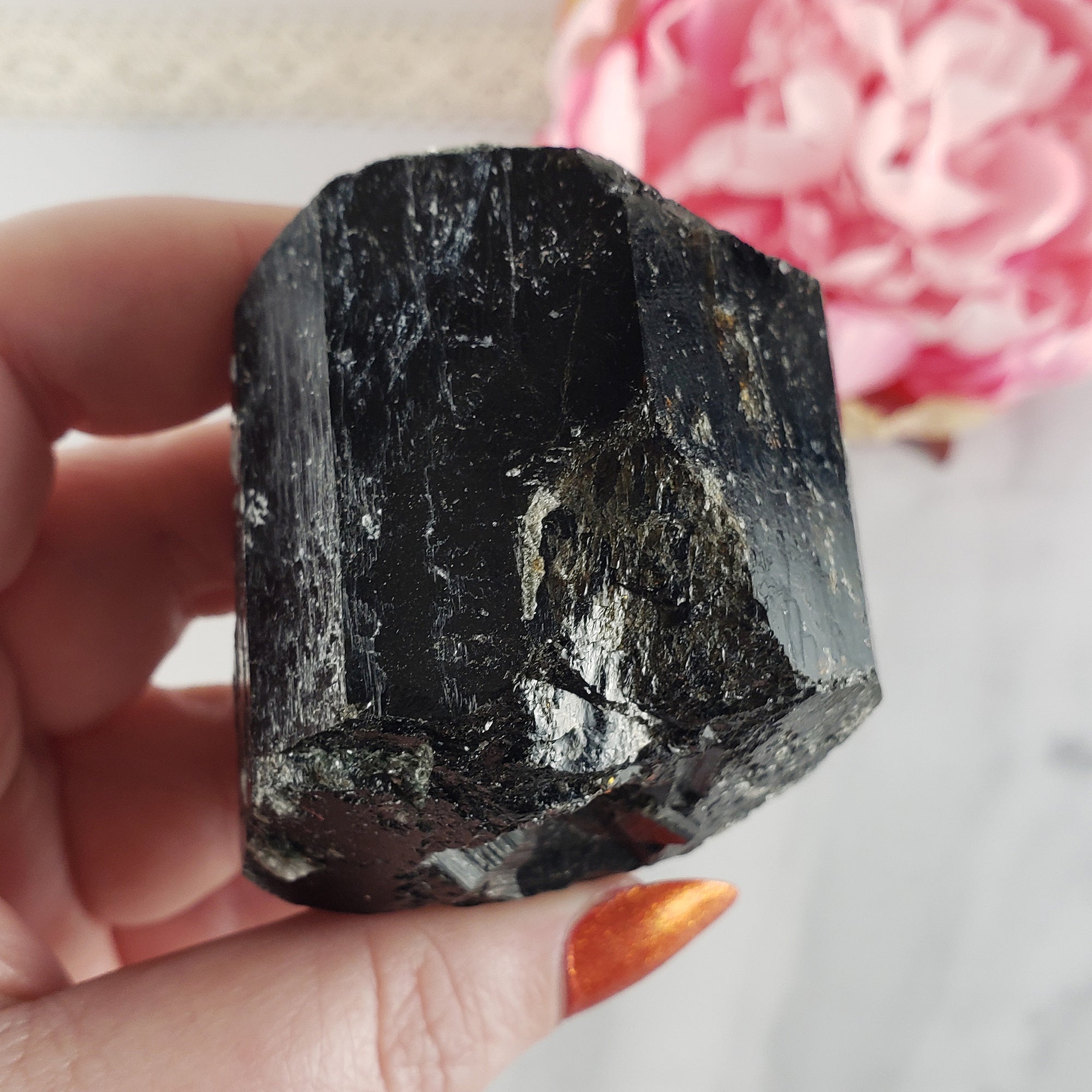 Unique Large Raw Black Tourmaline Crystal Natural Rough Gemstone | Bravado - 4
