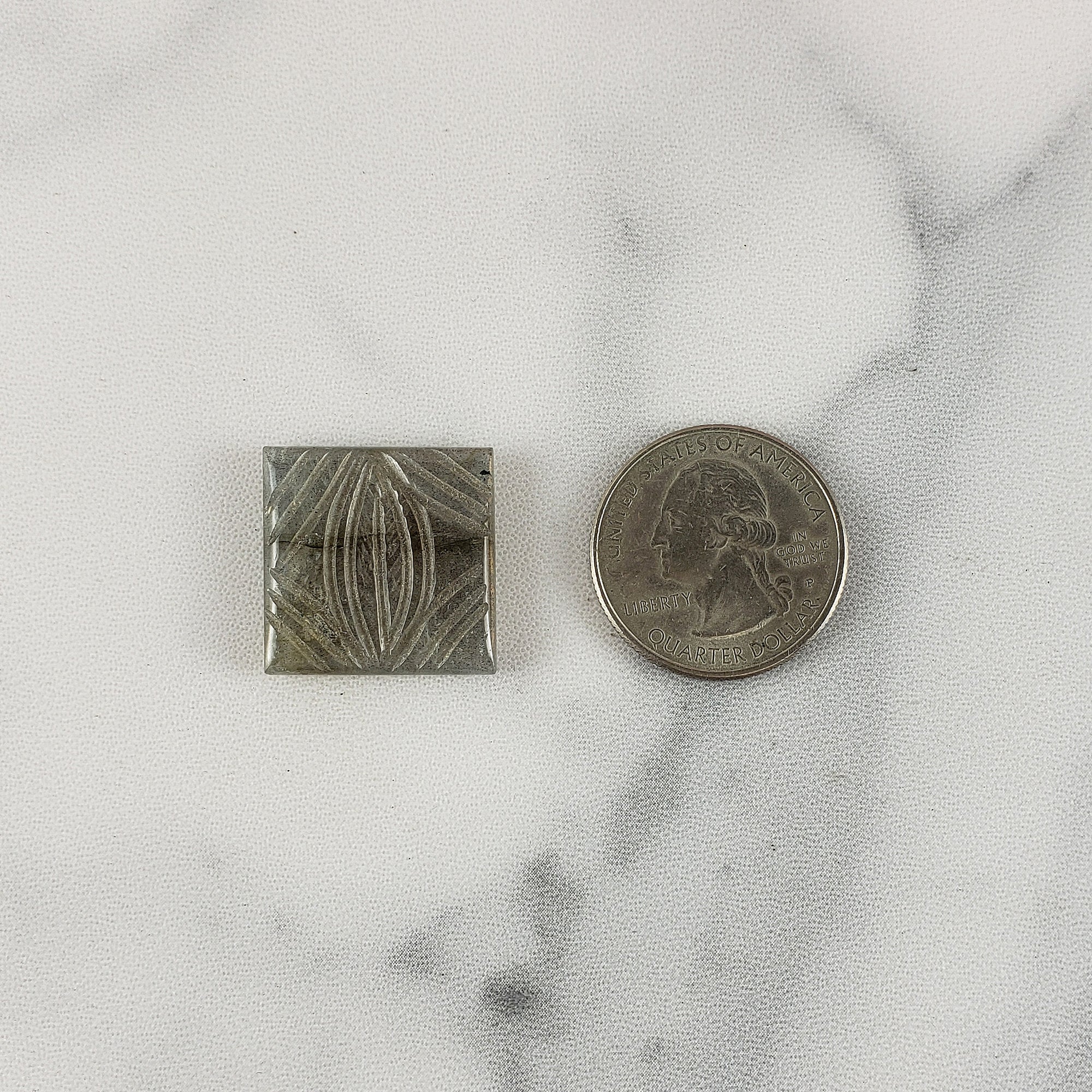 Unique 21 Carat Labradorite Cabochon Natural Gemstone Carving | Bright