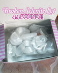 4.4 POUNDS BROKEN SELENITE BLIND BOX - Lot of Broken Selenite - Great for Arts & Crafts!
