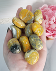 Bumblebee Jasper Calcite Crystal Natural Gemstone Tumbled Stone - 3