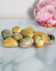 Bumblebee Jasper Calcite Crystal Natural Gemstone Tumbled Stone