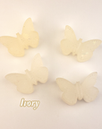  Rainbow Resin Butterfly Totem Figurine - Handmade Valentine's Day Gift - Ivory