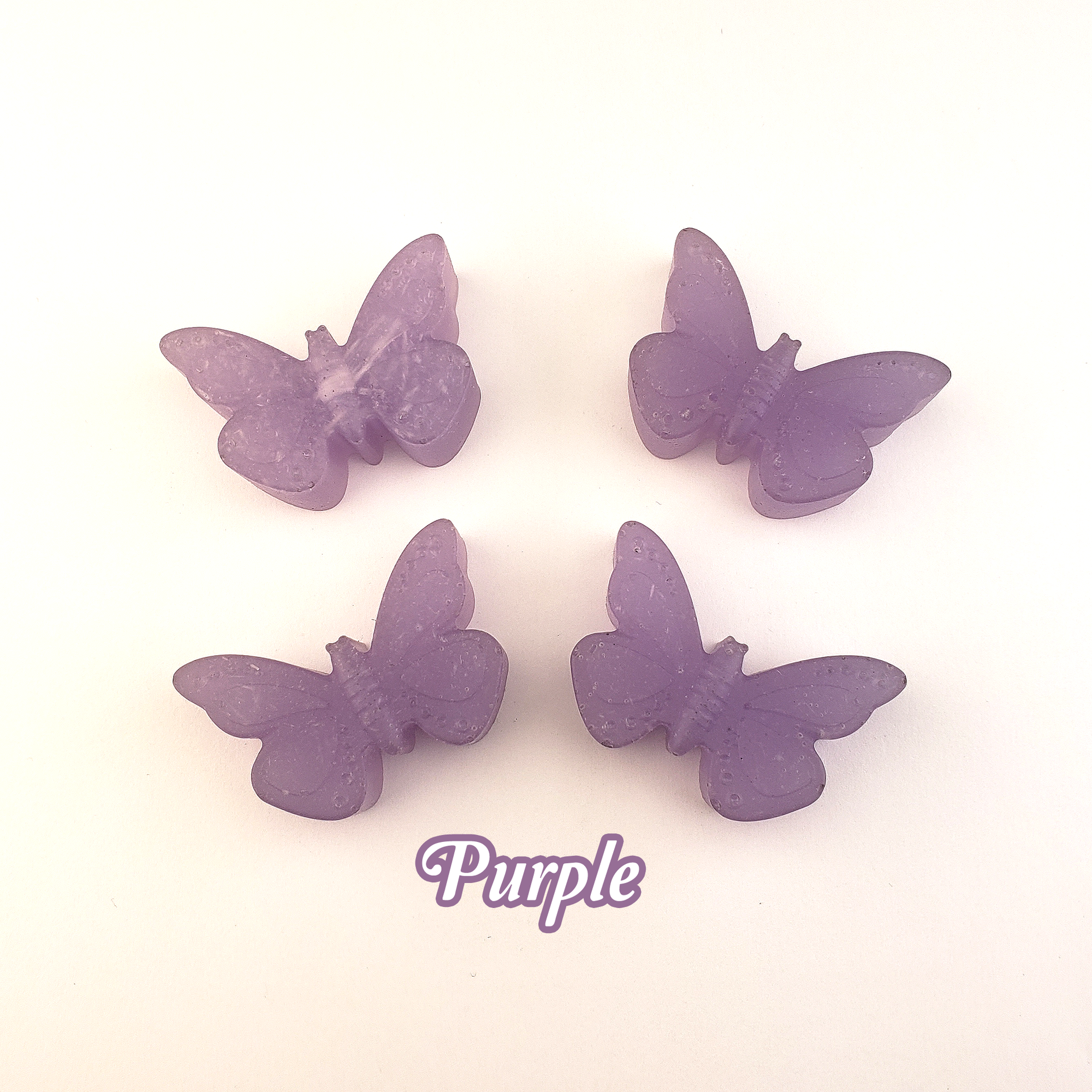  Rainbow Resin Butterfly Totem Figurine - Handmade Valentine&#39;s Day Gift - Purple