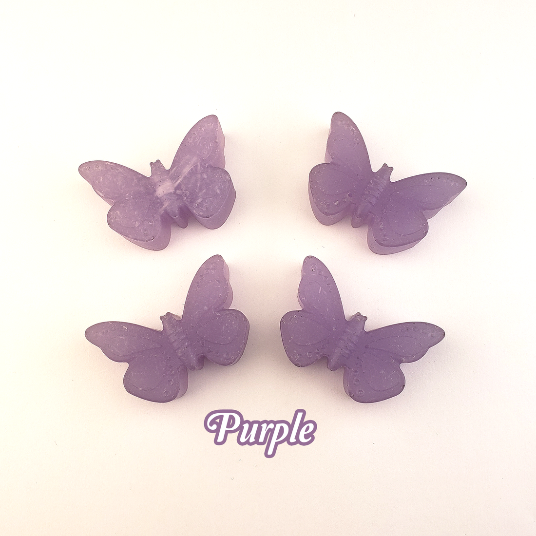  Rainbow Resin Butterfly Totem Figurine - Handmade Valentine's Day Gift - Purple