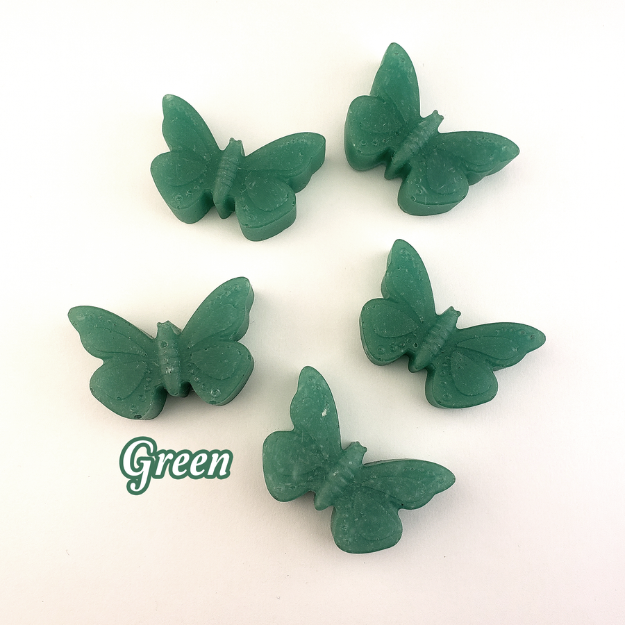  Rainbow Resin Butterfly Totem Figurine - Handmade Valentine's Day Gift - Green