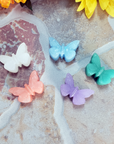  Rainbow Resin Butterfly Totem Figurine - Handmade Valentine's Day Gift - On Tile