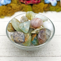 Blue Opal Natural Tumbled Gemstone - Single Stone