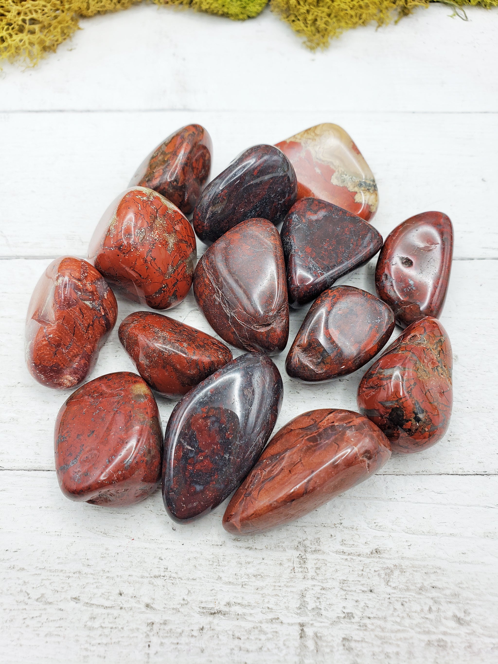 Brecciated Jasper Tumbled Stone - Single Stone or Ounce – Crystal ...