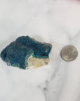 Unique Chrysocolla Crystal Cluster Natural Mineral Formation on Matrix | Gimel - 6