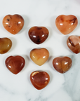 Carnelian Crystal Heart Shaped Natural Gemstone Carving - 2