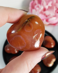 Carnelian Crystal Heart Shaped Natural Gemstone Carving | Multiple Sizes! - 7