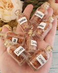 Carnelian Natural Crystal Chips Bottle - Natural Gemstone Chips in Glass Bottles