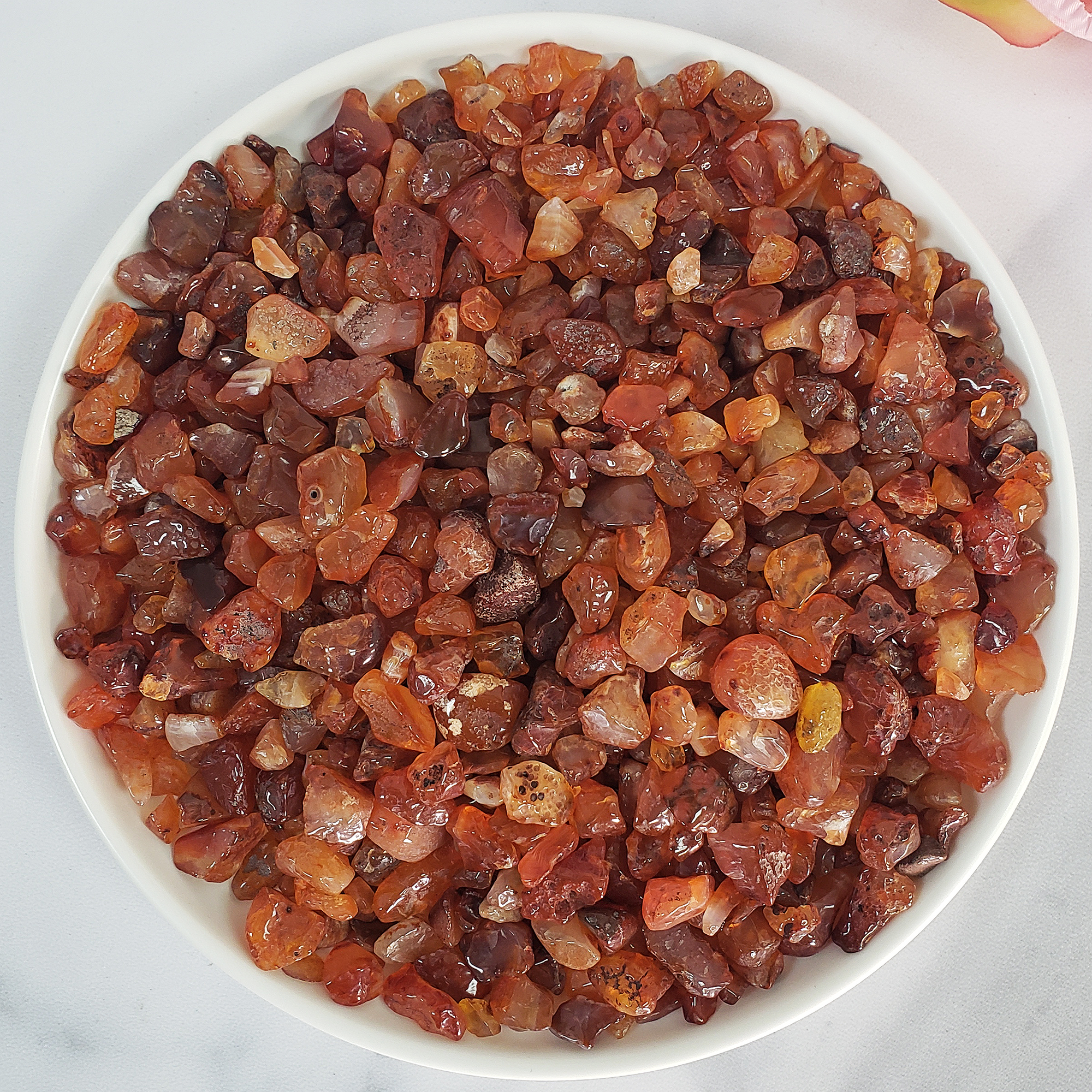 Carnelian Stone Natural Gemstone Crystal Chips By the Ounce