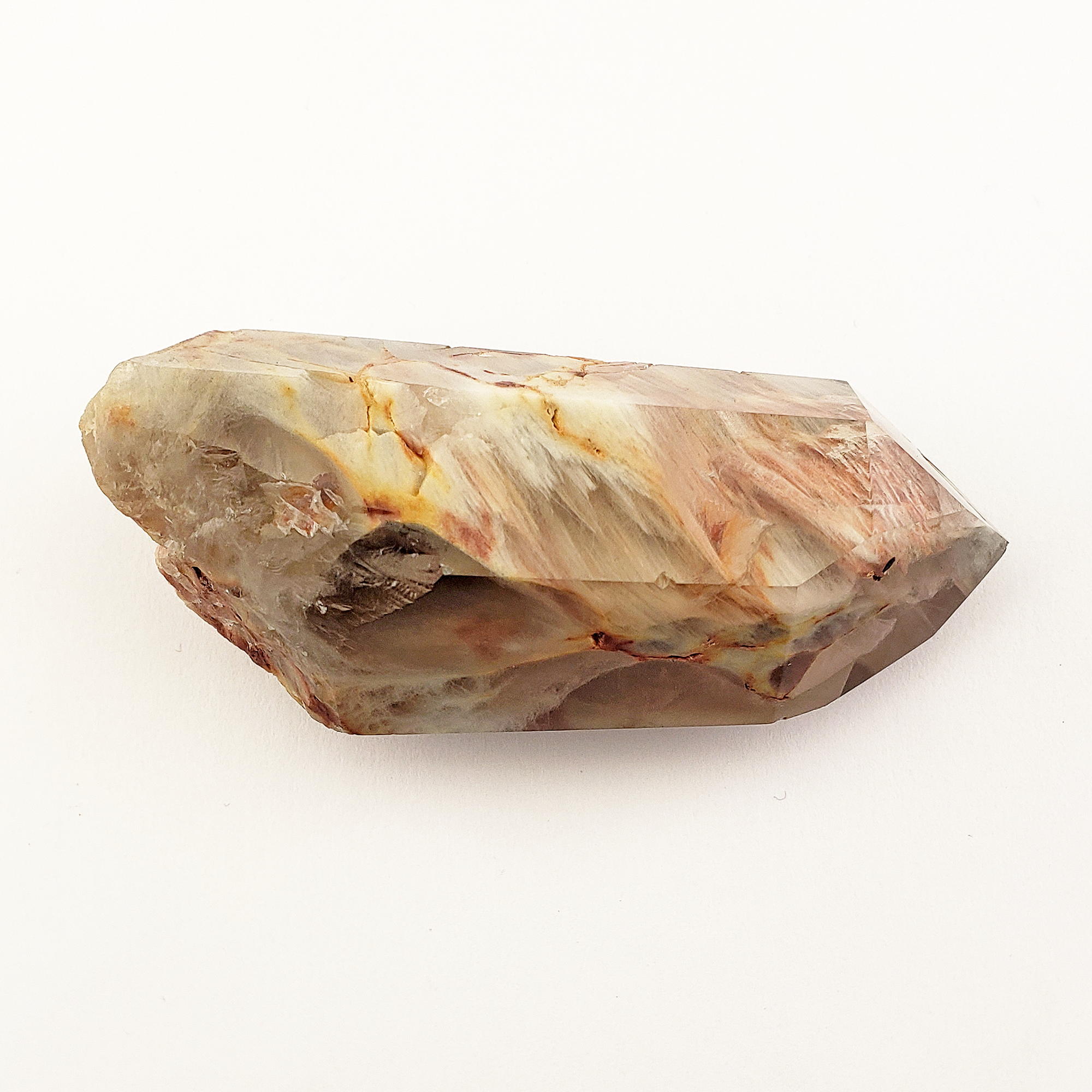 Unique Angel Phantom Quartz Amphibole Quartz Crystal Point Natural Gemstone Semi-Polished High Quality | Chamuel - 2