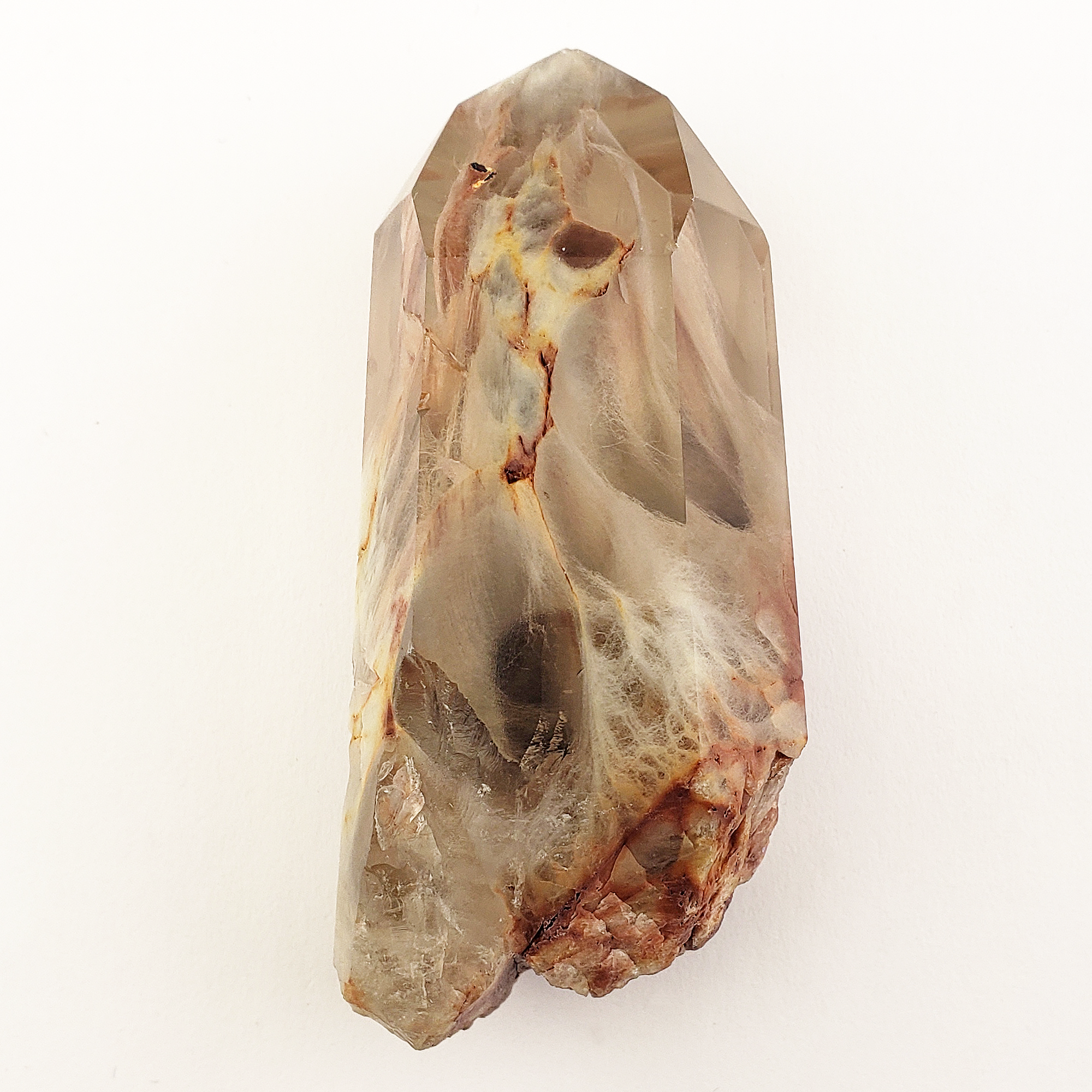 Unique Angel Phantom Quartz Amphibole Quartz Crystal Point Natural Gemstone Semi-Polished High Quality | Chamuel - 6