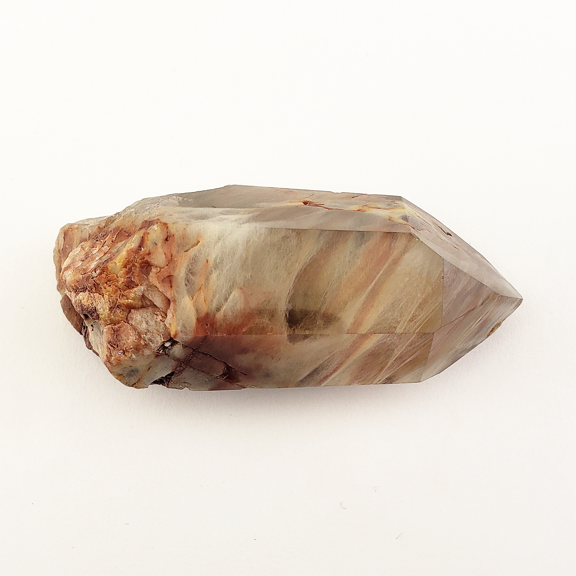 Unique Angel Phantom Quartz Amphibole Quartz Crystal Point Natural Gemstone Semi-Polished High Quality | Chamuel - 16