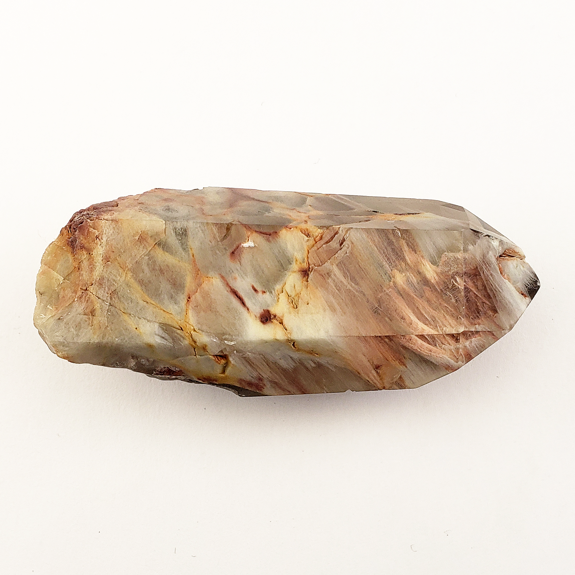 Unique Angel Phantom Quartz Amphibole Quartz Crystal Point Natural Gemstone Semi-Polished High Quality | Chamuel - 1