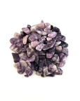 Lepidolite Natural Gemstone Chips By the Ounce - Gemstone Chips on White Background