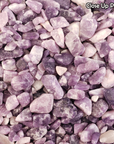 Lepidolite Natural Gemstone Chips By the Ounce - Close Up Photo