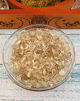Smoky Quartz & Natural Citrine Crystal Chips by the Ounce - Glass Bowl 2