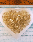 Smoky Quartz & Natural Citrine Crystal Chips by the Ounce - Selenite Bowl 2