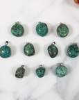 Chrysocolla Stone Gemstone Nugget Natural Crystal Pendant