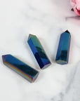 Rainbow Titanium Aura Quartz Crystal Tower Point | SECONDS | Multiple Sizes