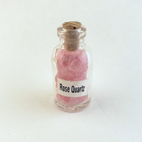 Rose Quartz Crystal Chips Bottle - One Bottle