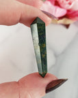 Unique Mini Bloodstone Natural Gemstone Double Terminated Crystal Wand | Convivial - 1