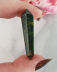 Unique Mini Bloodstone Natural Gemstone Double Terminated Crystal Wand | Convivial - 2