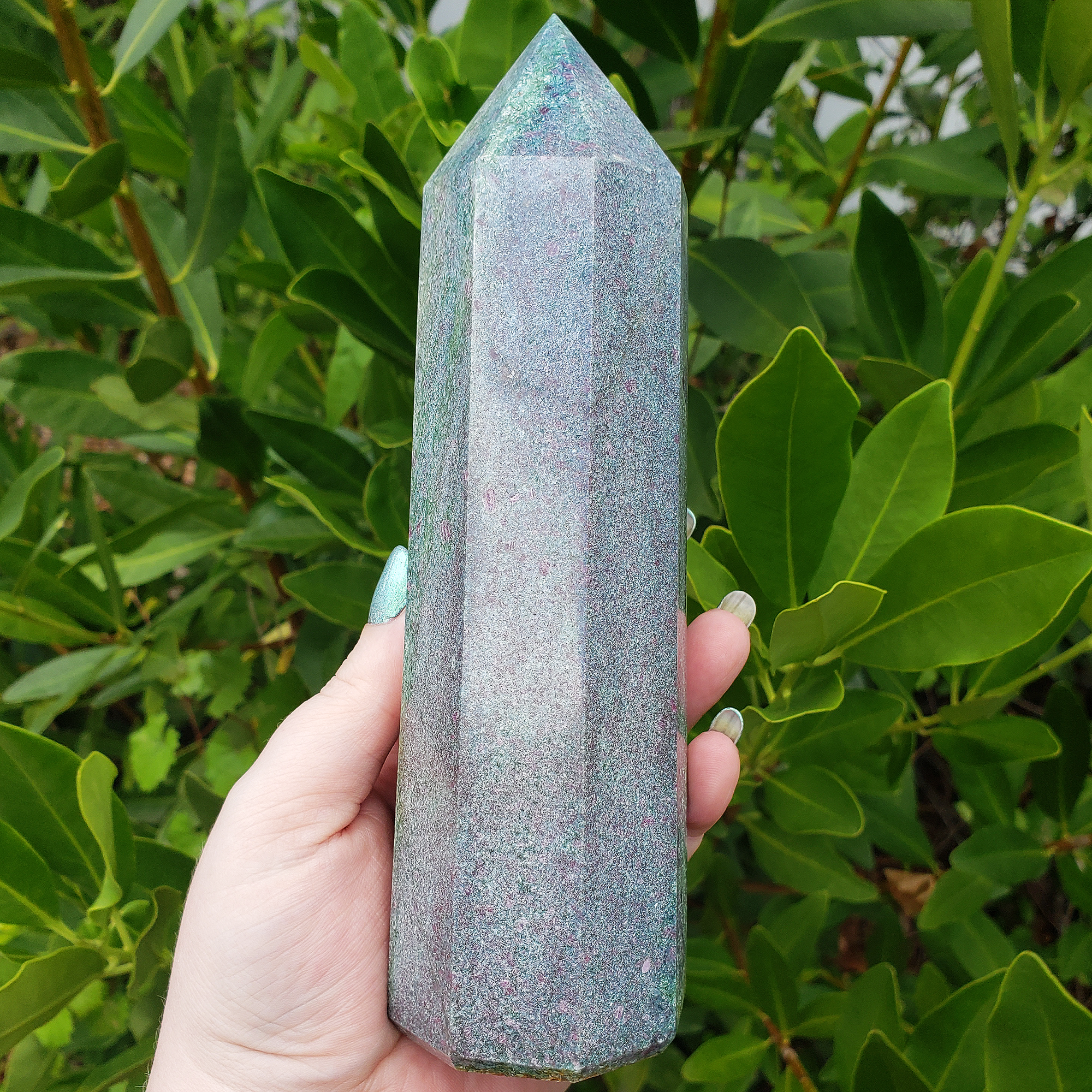 Unique Jumbo Natural Ruby Kyanite Crystal Tower Gemstone Obelisk - Cordelia - Sunlight 4