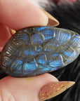 Unique 69 Carat Labradorite Cabochon Natural Gemstone Carving | Court