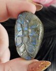 Unique 69 Carat Labradorite Cabochon Natural Gemstone Carving | Court - 1