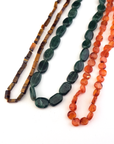 Crystal Beads Blind Bag - 3 Strands of Gemstone Beads - Tigers Eye, Green Aventurine, Carnelian