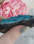Unique Chrysocolla Crystal Cluster Natural Mineral Formation on Matrix | Dalet - 3