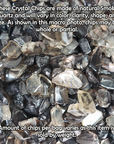 Dark Smoky Quartz Crystal Natural Gemstone Chips By the Ounce - Close Up Info