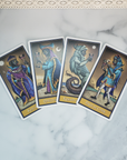 Deviant Moon Tarot Deck | Set of Tarot Cards | Divination Tool - Face Cards of the Suit of Cups