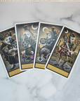 Deviant Moon Tarot Deck | Set of Tarot Cards | Divination Tool - Face Cards of the Suit of Pentacles