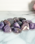 Dogtooth Chevron Amethyst Crystal Natural Gemstone Tumbled Stone | One Stone - 5