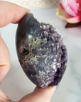 Unique Grape Agate Botryoidal Chalcedony Natural Crystal Cluster Semi-Polished Egg | Dornfelder - 4