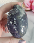 Unique Grape Agate Botryoidal Chalcedony Natural Crystal Cluster Semi-Polished Egg | Dornfelder - 3