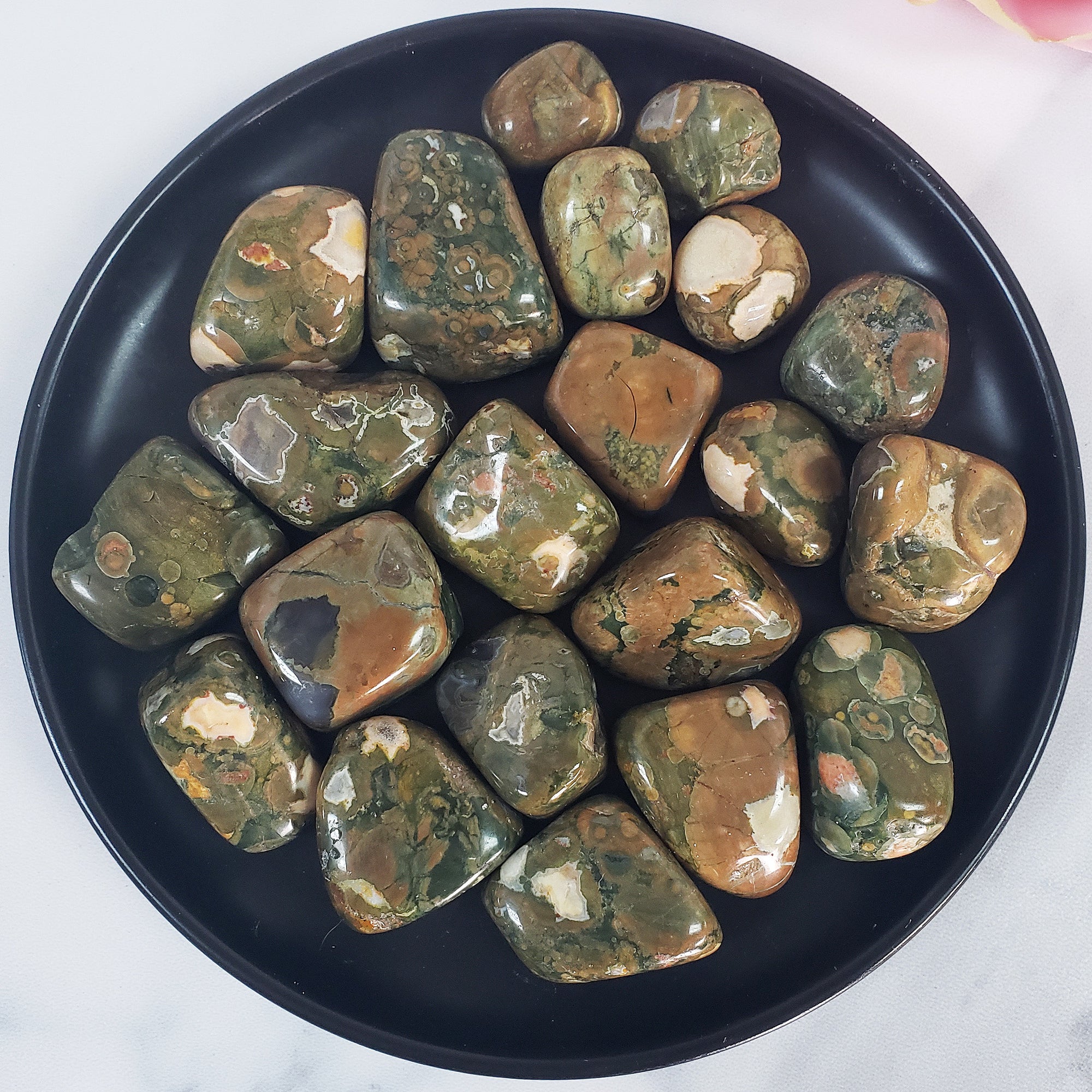 Earthy Rhyolite Rock Natural Gemstone Tumbled Stone | One Stone - 10