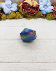 Unique Titanium Rainbow Aura Quartz Crystal Point - Elijah